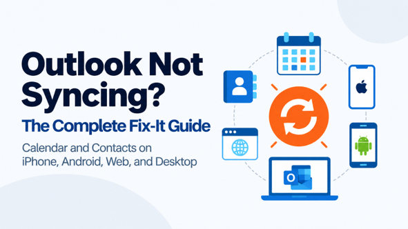Outlook Not Syncing? The Complete Fix-It Guide: Calendar and Contacts on iPhone, Android, Web, and Desktop 